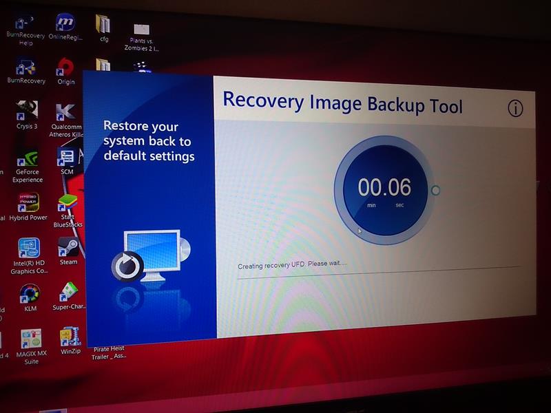 msi burn recovery partition