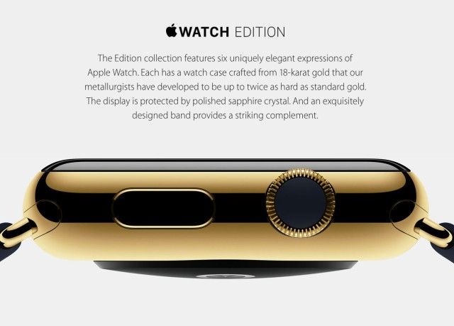 The gold Apple Watch Edition 4999 600