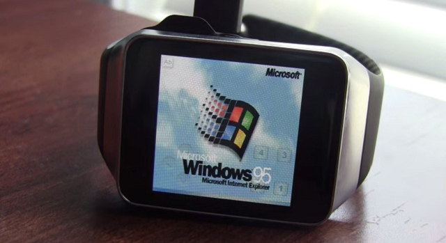 Windows 95 on your smartwatch 600