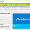 nVIDIA Windows10 Driver Image