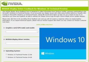 nVIDIA Windows10 Driver Image