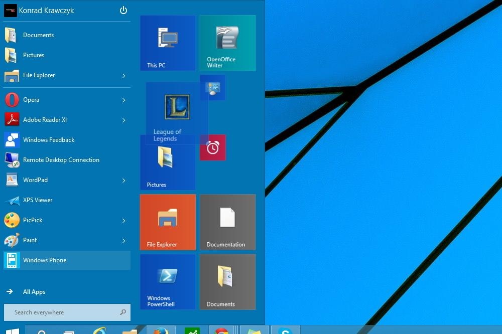 Image result for Start Menu ของ Windows 10