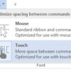 MS Office Touch mode 3th