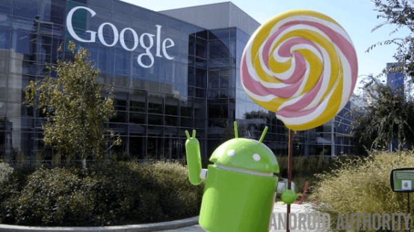 Android Lollipop with Google logo 600