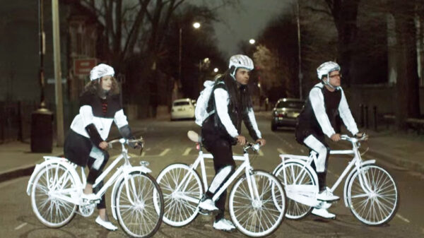 volvos lifepaint spray paint for night cycling turns anything reflective 0