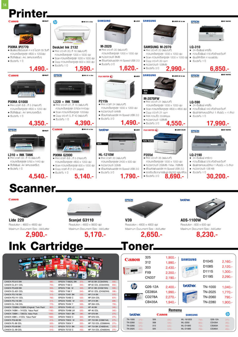 Advice โบรชัวร์โปรโมชั่นเดือนมกราคม 59 พิเศษสุดๆ SSD ความจุ 120GB ราคา