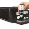 HP DeskJet GT Series Ink Bottles Black In use refilling printer