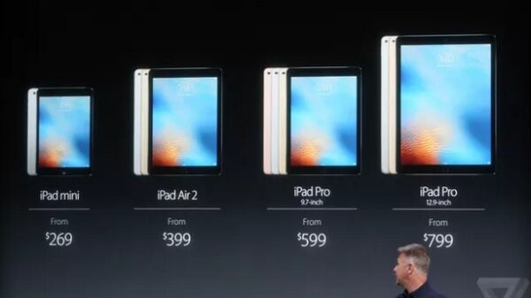 Apple iPad Screen side compare 600