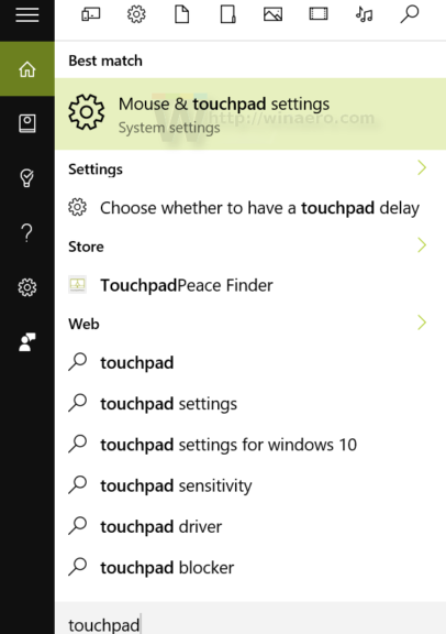 touchpad delay windows 10