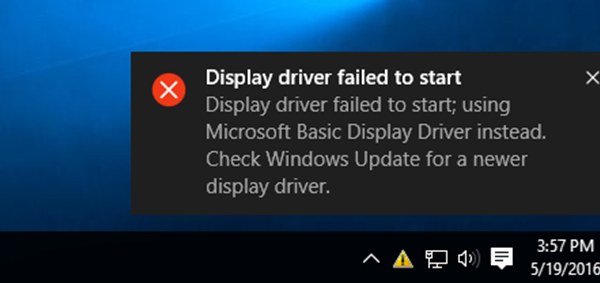 display driver failed 2