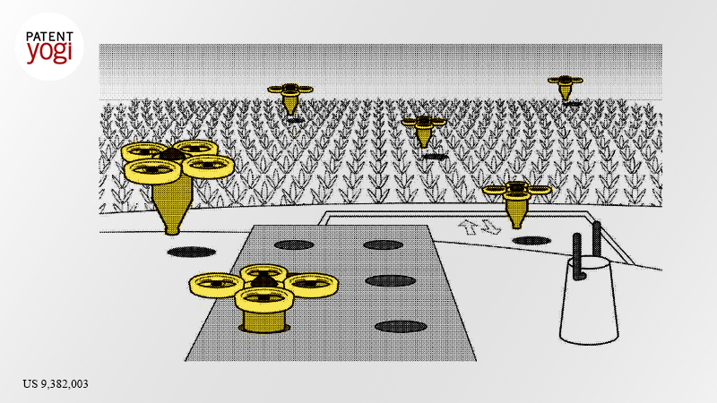 google Bee Robotics patents drones for fully automated farming 600