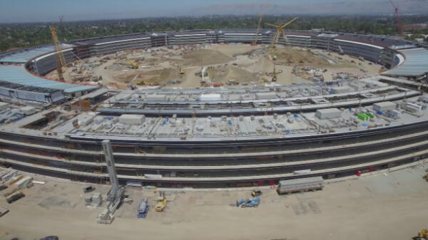 apple campus 2 august drone flyover update 600
