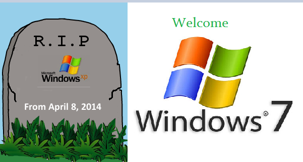 RIP windows Xp welcome windows 7 1
