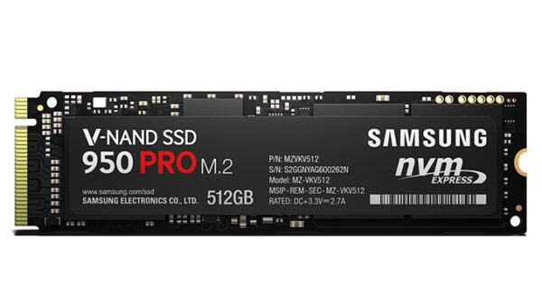 Samsung 950 Pro NVMe SSD 600