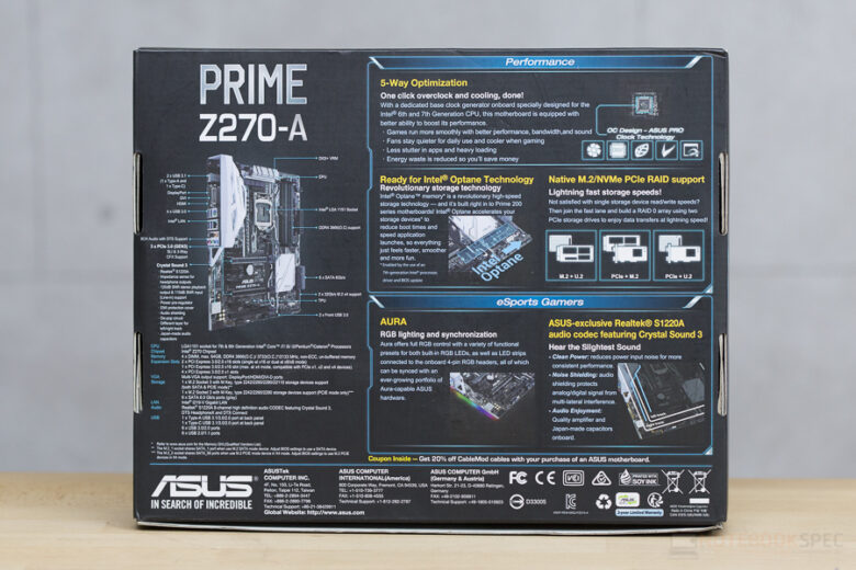 [Review] Asus Prime Z270-A เมนบอร์ด Series ใหม่ ขวัญใจผู้ใช้ระดับกลาง