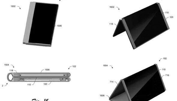 Microsoft patent reveals foldable phone that turns into a tablet 600 01