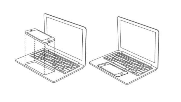 Apple imagines turning an iPhone or iPad into a touchscreen MacBook 600 01