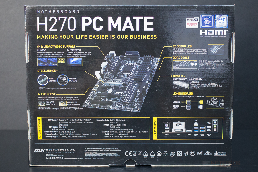 MSI H270 PC MATE 2 1