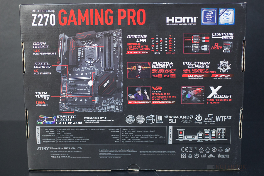 MSI Z270 Gaming Pro 2