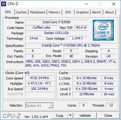 PALIT GTX 1060 CPU Z 1