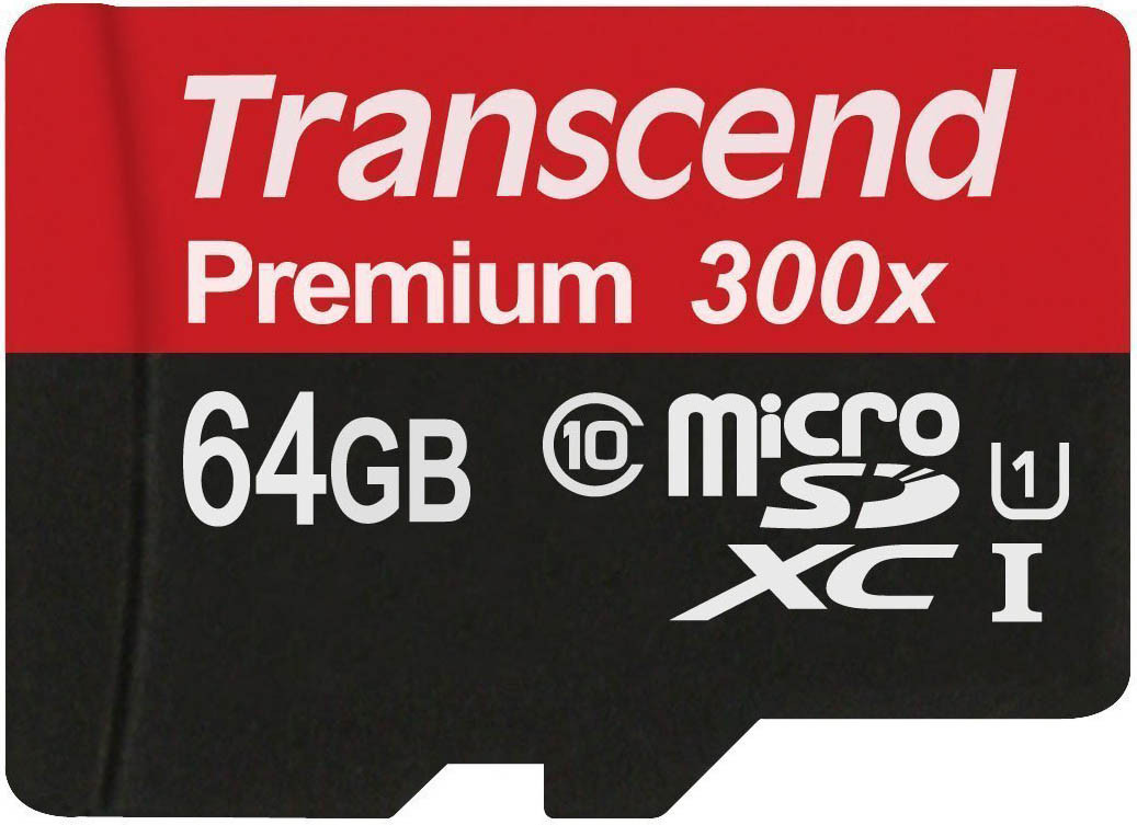 Transcend microSD card press