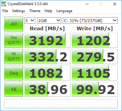 MSI GE73 8RF ssd