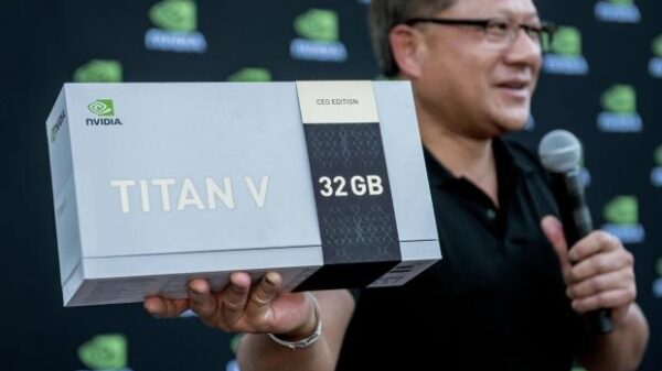 62307 07 nvidia ceo giveaway 20x titan edition 32gb hbm2 cards