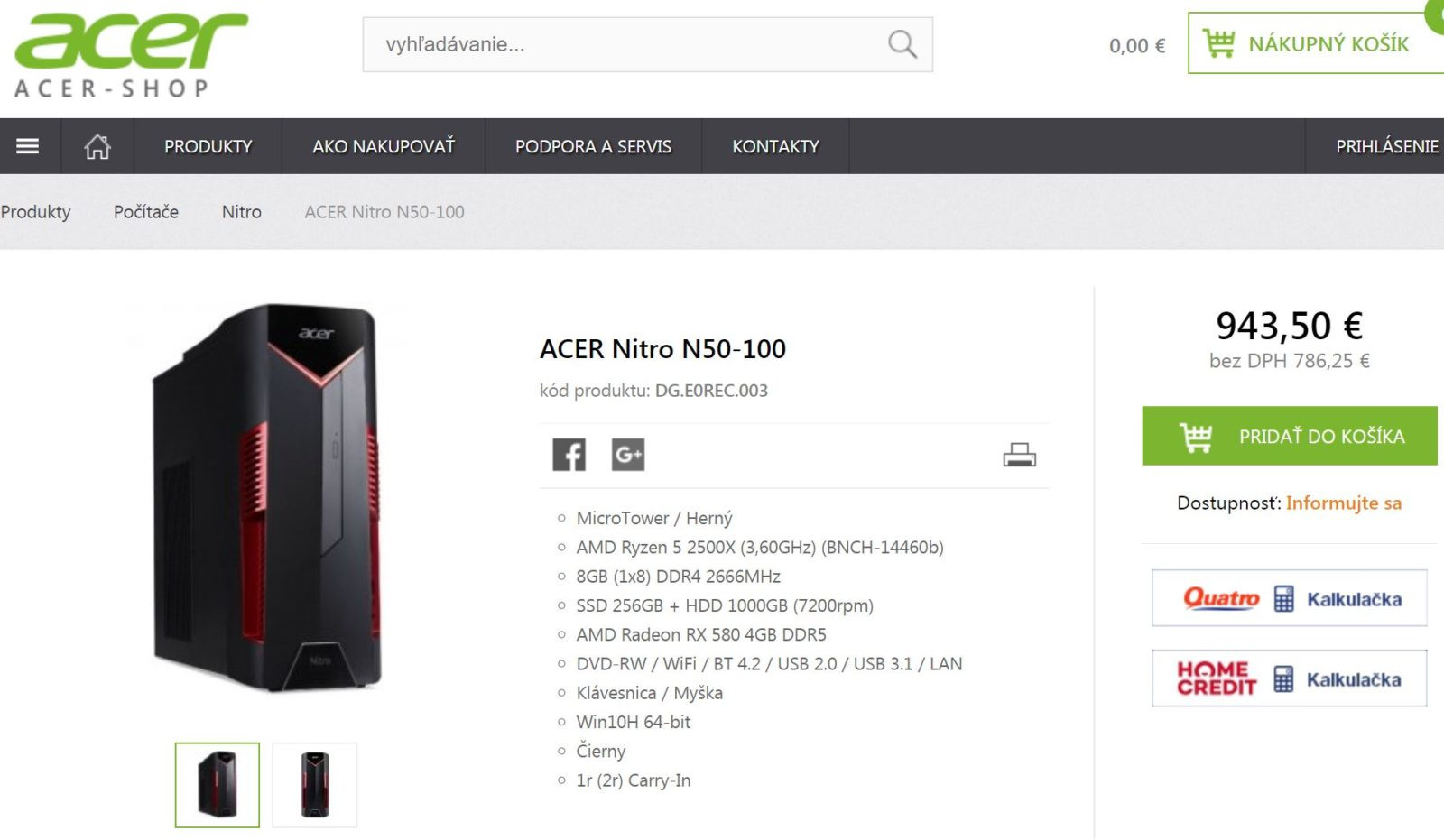 AMD Ryzen 5 2400g nitro
