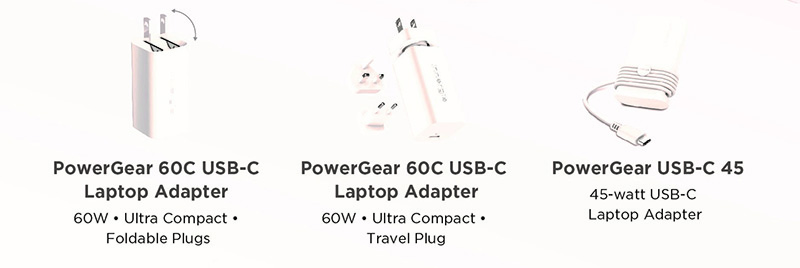 Innergie’s new PowerGear™ 60C USB C Laptop Adapter the world’s smallest adapter p2