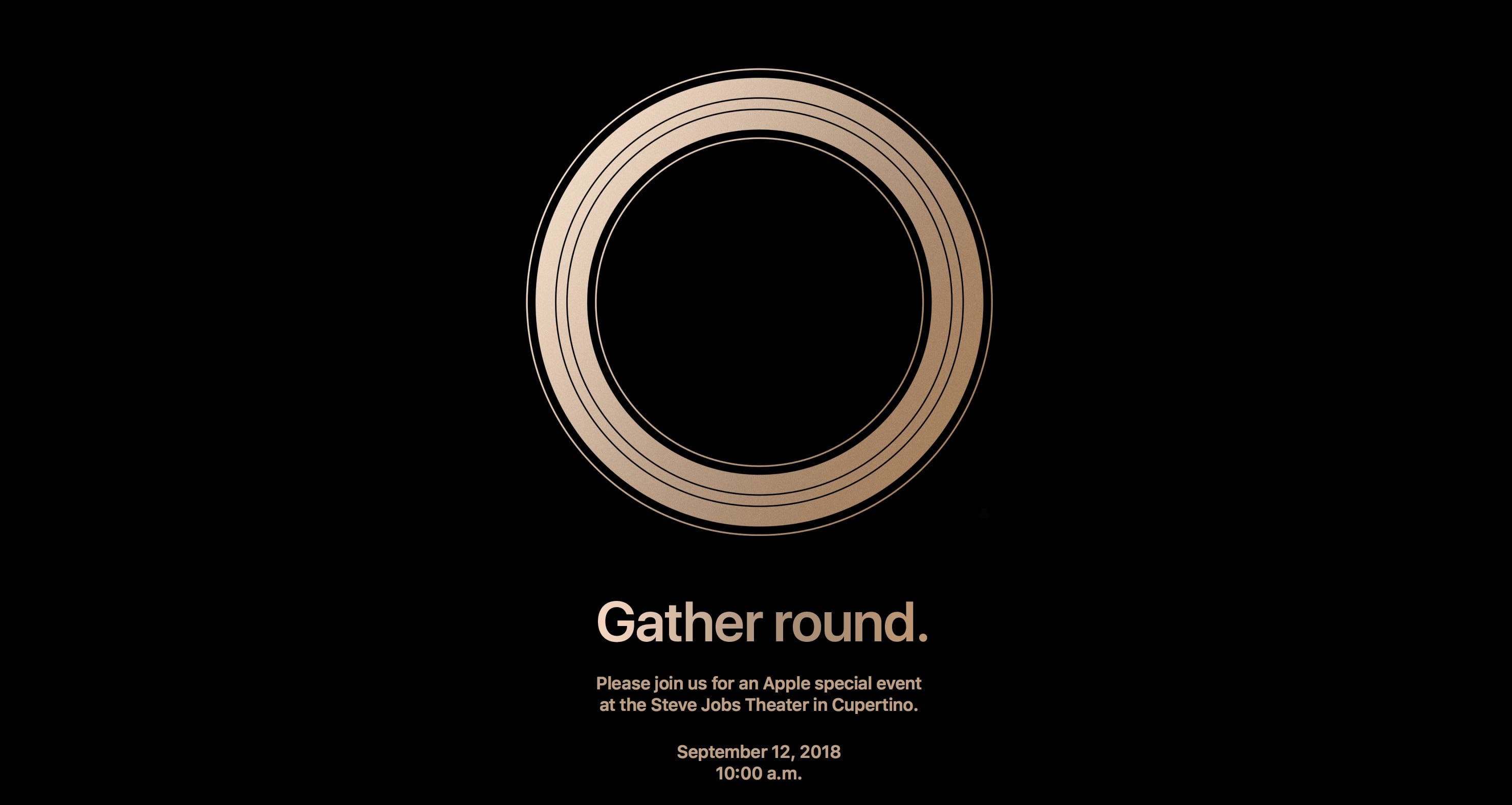 iphone 2018 event invitaion