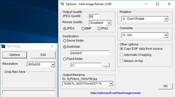 fast image resizer 0.98