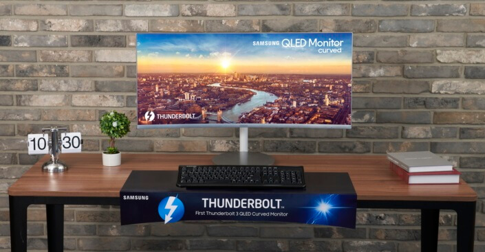Thunderbolt3 Curved Monitor main 1