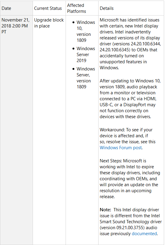 2018 11 23 14 17 39 Windows 10 update history Windows Help