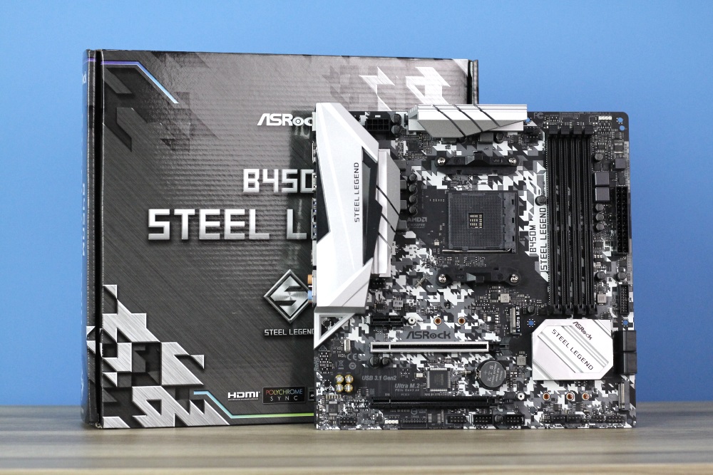 Review Asrock B450m Steel Legend เมนบอร์ดดีไซน์ใหม่ มีไฟ Rgb Oc