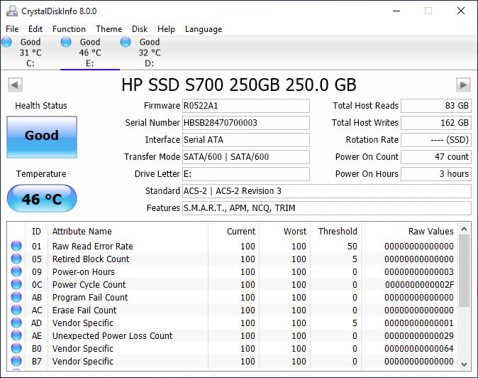 HP S700 test 2