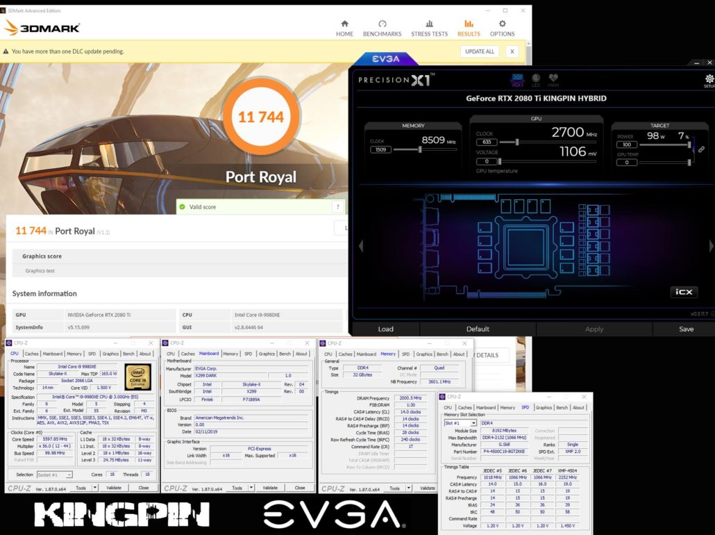 EVGA GeForce RTX 2080 Ti KINGPIN Hybrid