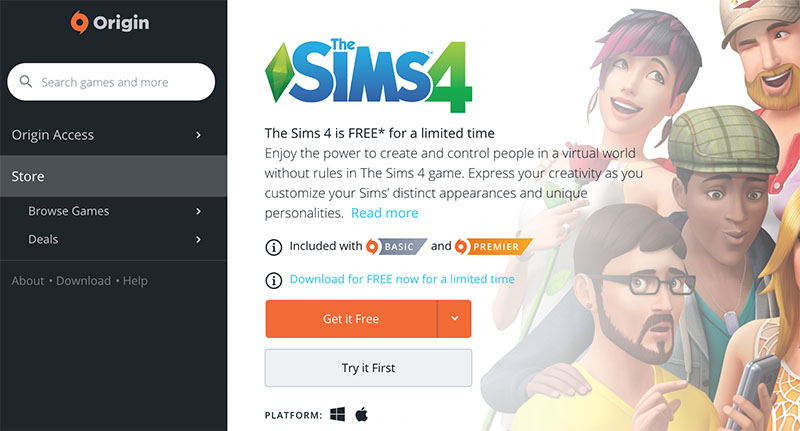 sims 4 free deluxe download