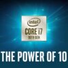 Intel Core i7 10th gen presentation teaser