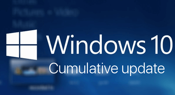 Windows 10 banner cumulative updates