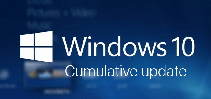 Windows 10 banner cumulative updates