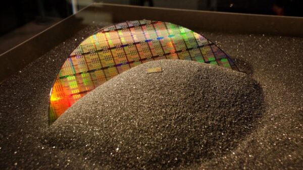 a silicon wafer in sand maybe 640x353