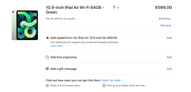 iPad Air 4 วางขาย
