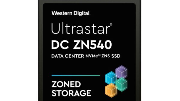 Ultrastar DC ZN540 NVMe ZNS SSD front HR