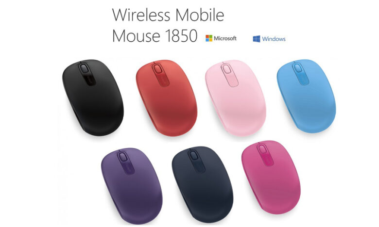 เมาส์ไร้สาย Microsoft Wireless Mouse 1850