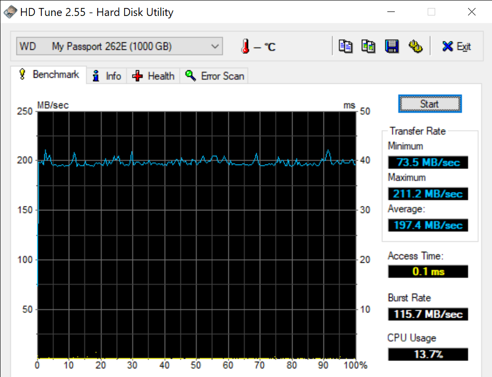 HD Tune 2.55 Hard Disk Utility 2 11 2021 3 21 51 PM