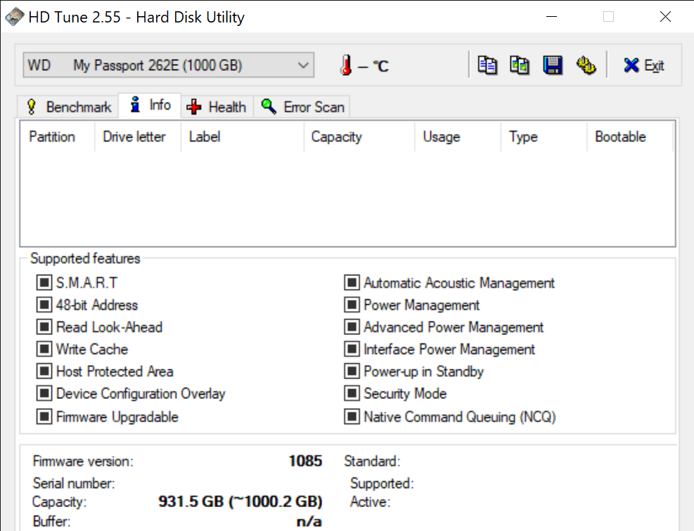 HD Tune 2.55 Hard Disk Utility 2 11 2021 3 21 55 PM