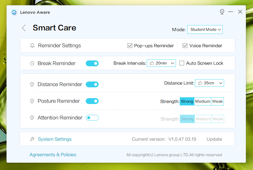 smart care system configuration