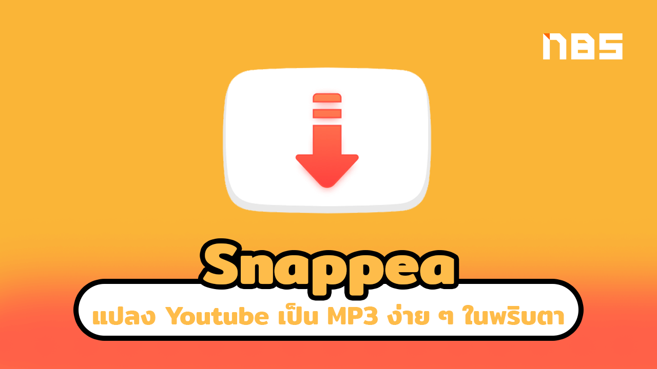 Snappea แปลงไฟล์ Youtube ได้ง่าย ๆ ในชั่วพริบตา