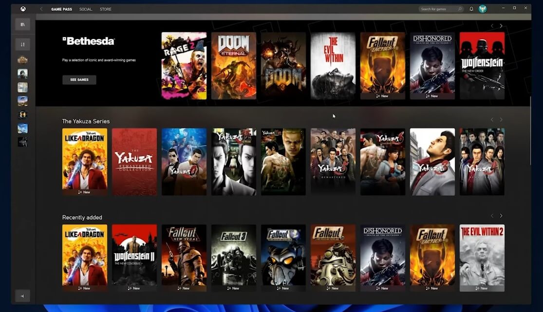xbox game pass store integrated