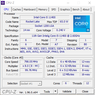 CPU Z 3